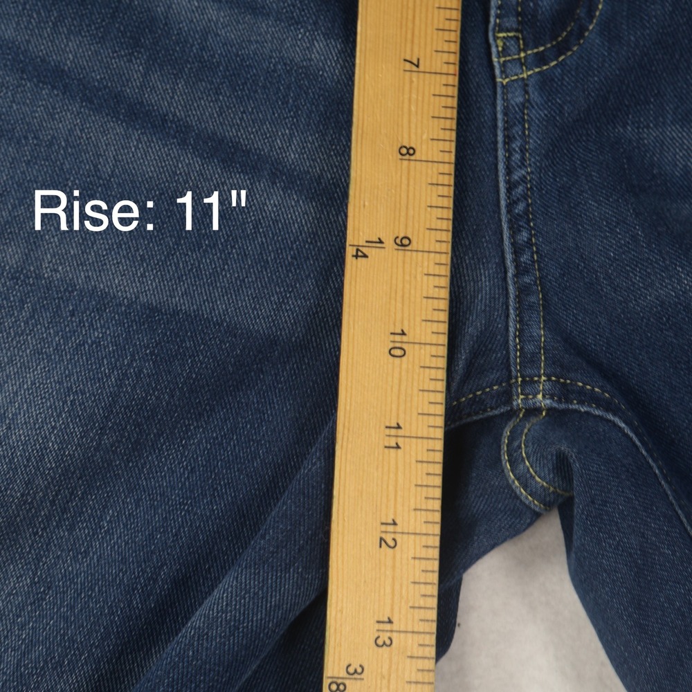 Halara Flex Denim Wide Leg Pants Women XL Blue NEW High Waisted Stretch Pull On - Picture 4 of 9
